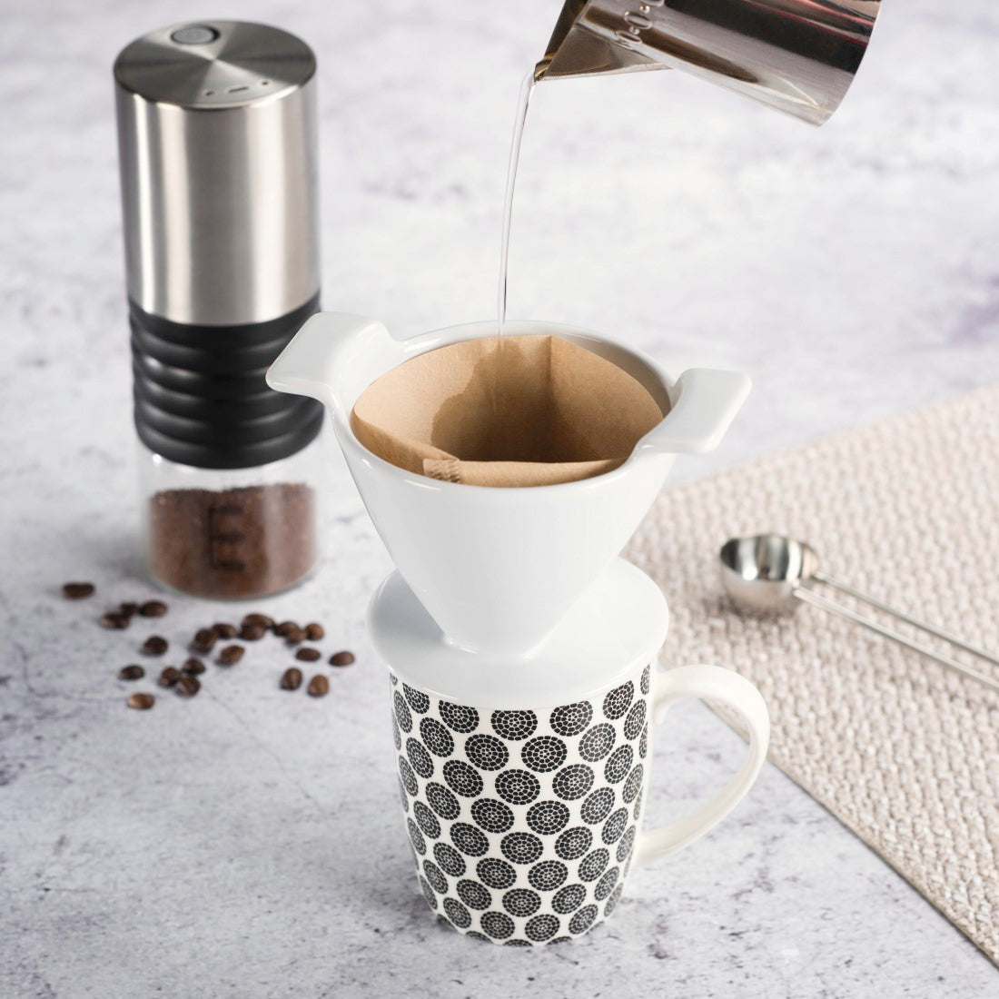 XAVAX 111242 Porcelain Coffee Filter, white