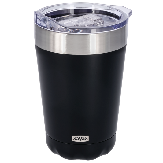 XAVAX 111248 "Office" Insulated Mug, 270 ml, black