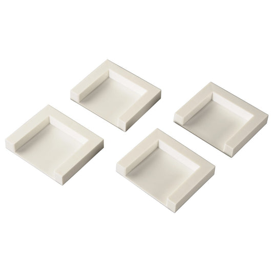 XAVAX 111310 Dryer Fixing Plates for Adhesion, set of 4
