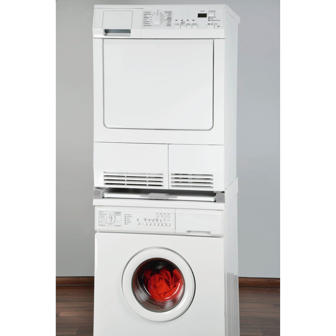 XAVAX 111363 Stacking Kit for Washing Machines/Dryers, with Sliding Plate