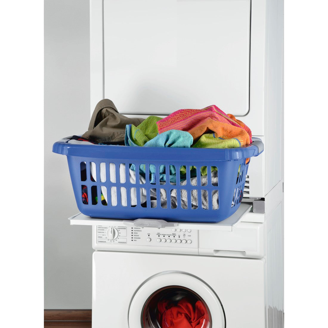 XAVAX 111363 Stacking Kit for Washing Machines/Dryers, with Sliding Plate