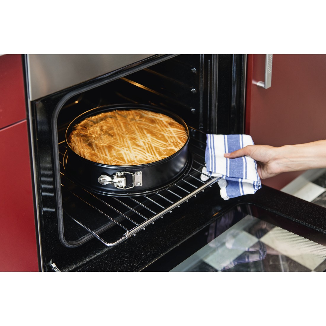 XAVAX 111395 Oven Grid, 39 x 35 cm, extendable up to 65 cm, incl. extension