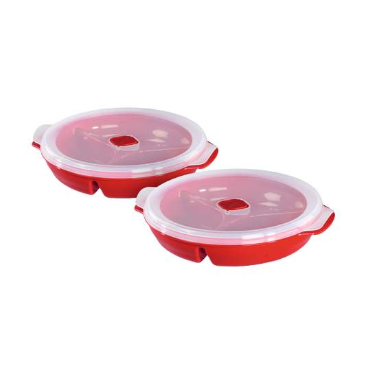 XAVAX 111464 Microwavable plate set, 2-piece