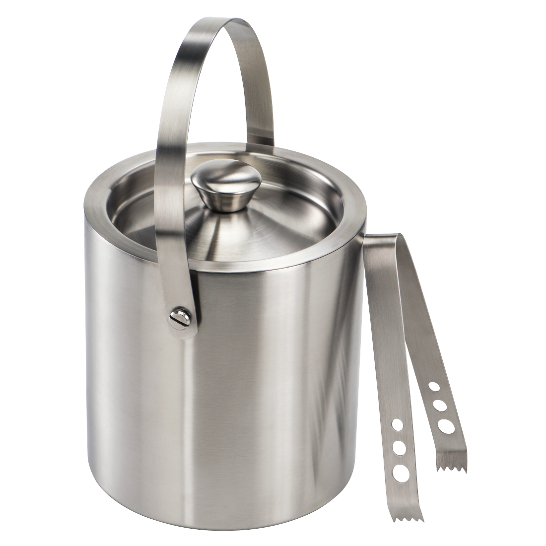 XAVAX 111477 Ice Cube Container Set with Lid and Stainless Steel Tongs