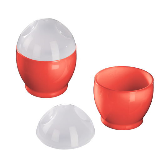 XAVAX 111490 Set of 2 Microwave Egg Cookers, Polypropylene, 6 x 8 cm