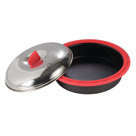 XAVAX 111493 Microwave Pot with Cover, 1.5 l, Up to 900W, Diameter 25.2cm, Height 10.6cm