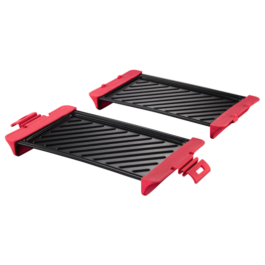 XAVAX 111494 Grill Plate for Microwave, up to 900W, 29.5 x 15.1 x 5.8 cm, 2 pcs