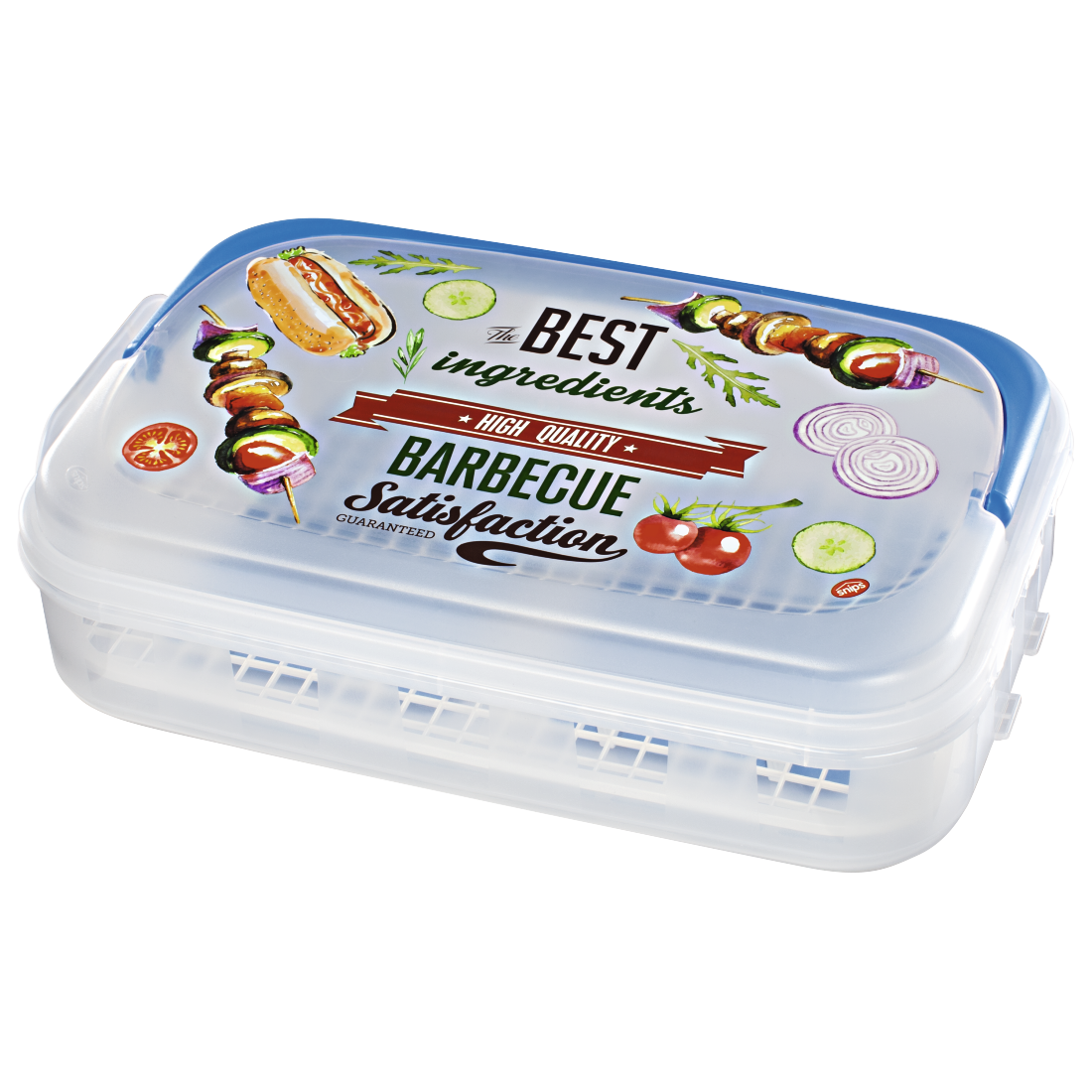 XAVAX 111496 BBQ Transport Box with cold packs, 43 x 27.5 x 11 cm