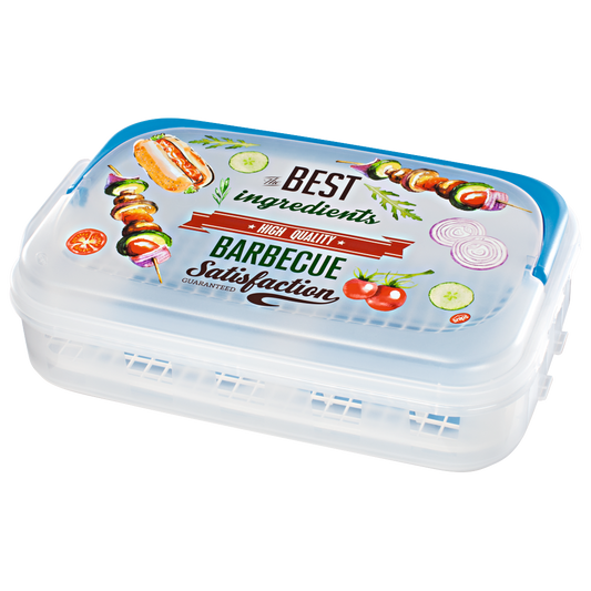 XAVAX 111496 BBQ Transport Box with cold packs, 43 x 27.5 x 11 cm