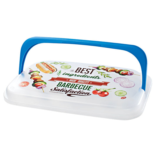 XAVAX 111496 BBQ Transport Box with cold packs, 43 x 27.5 x 11 cm