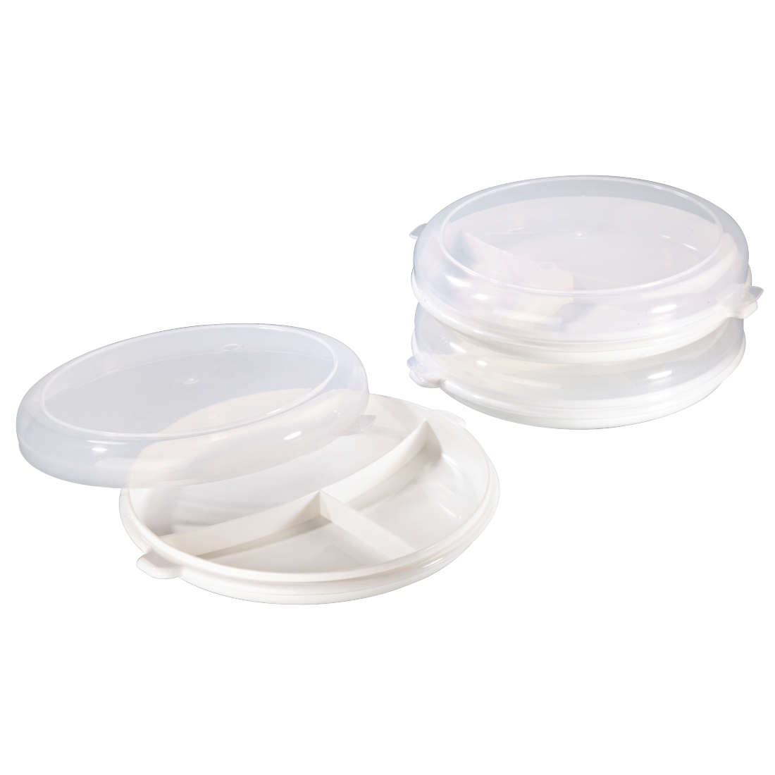 XAVAX 111513 Set of Microwave Plates, 3 parts
