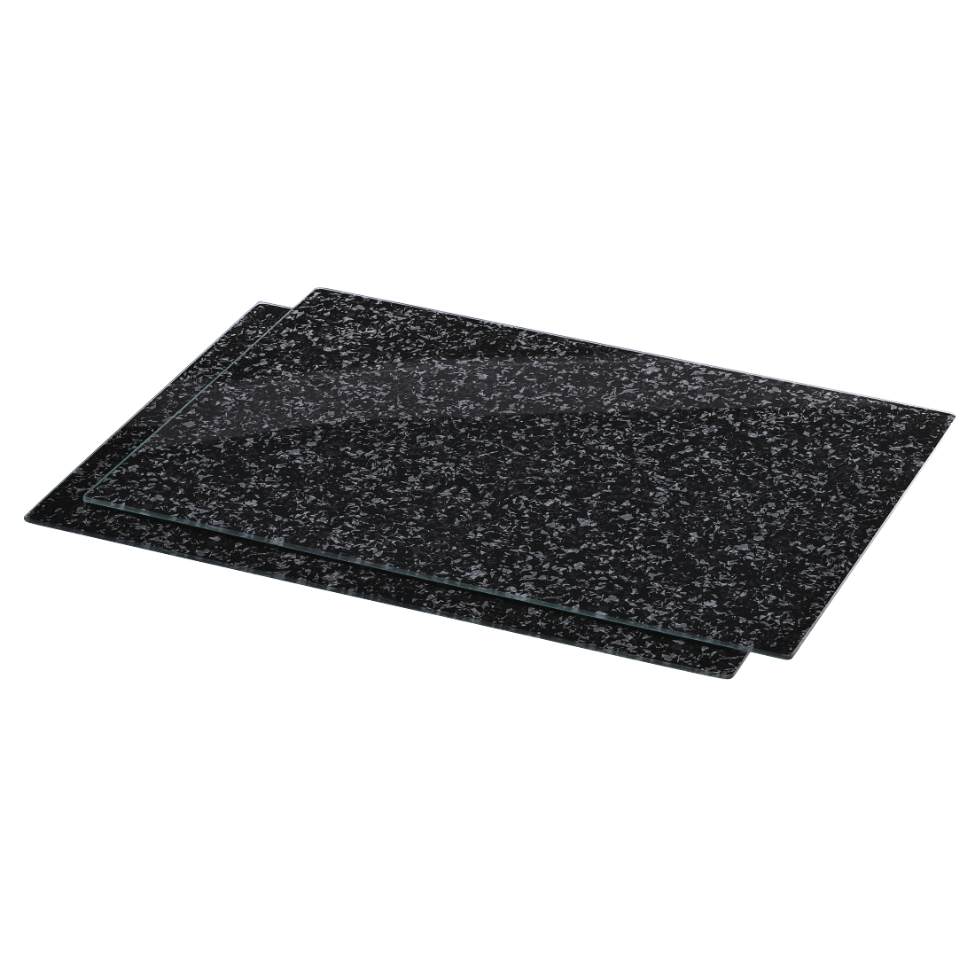 XAVAX 111515 Hob cover plate, pack of 2, "Granite" design, 52 cm x 38.5 cm