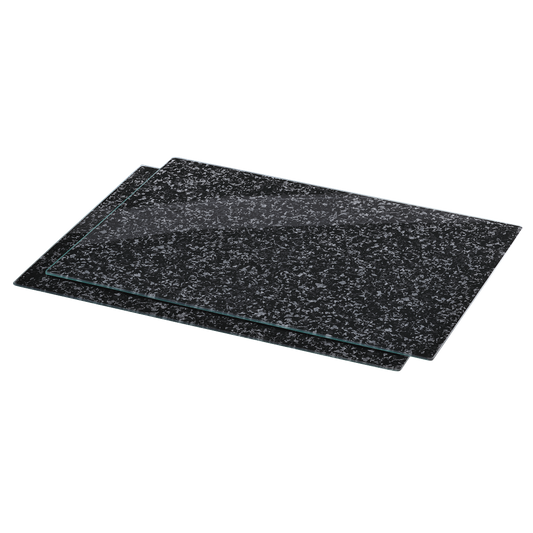 XAVAX 111515 Hob cover plate, pack of 2, "Granite" design, 52 cm x 38.5 cm
