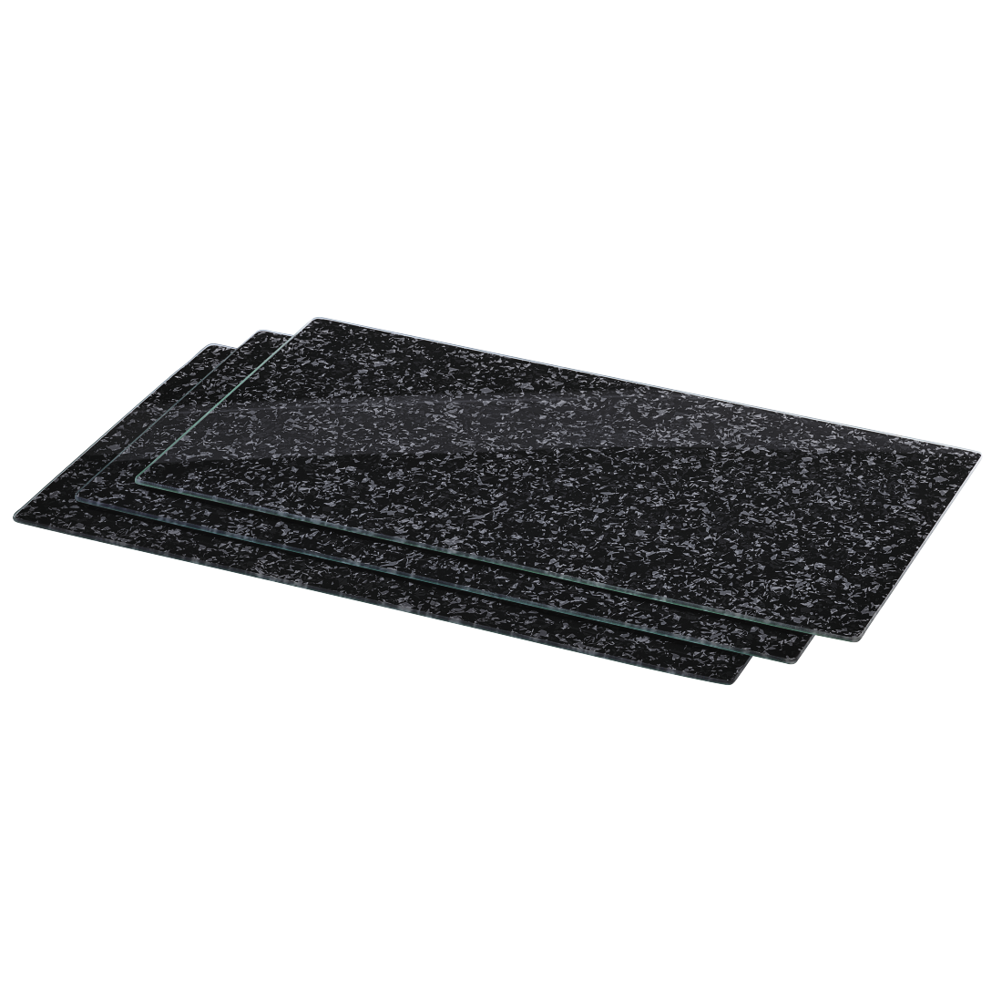 XAVAX 111517 Hob cover plate, pack of 3, "Granite" design, 52 cm x 30 cm