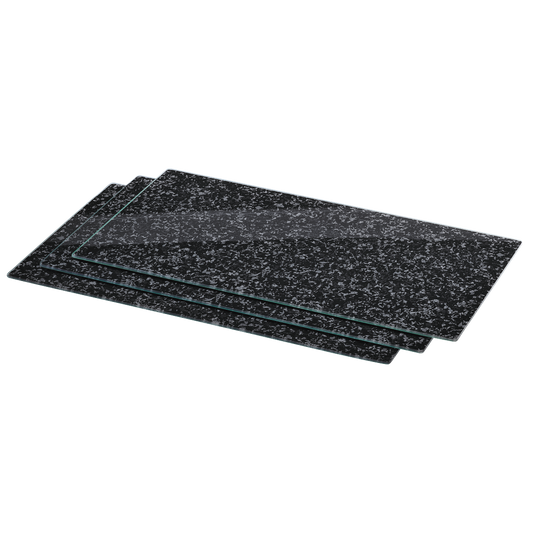 XAVAX 111517 Hob cover plate, pack of 3, "Granite" design, 52 cm x 30 cm