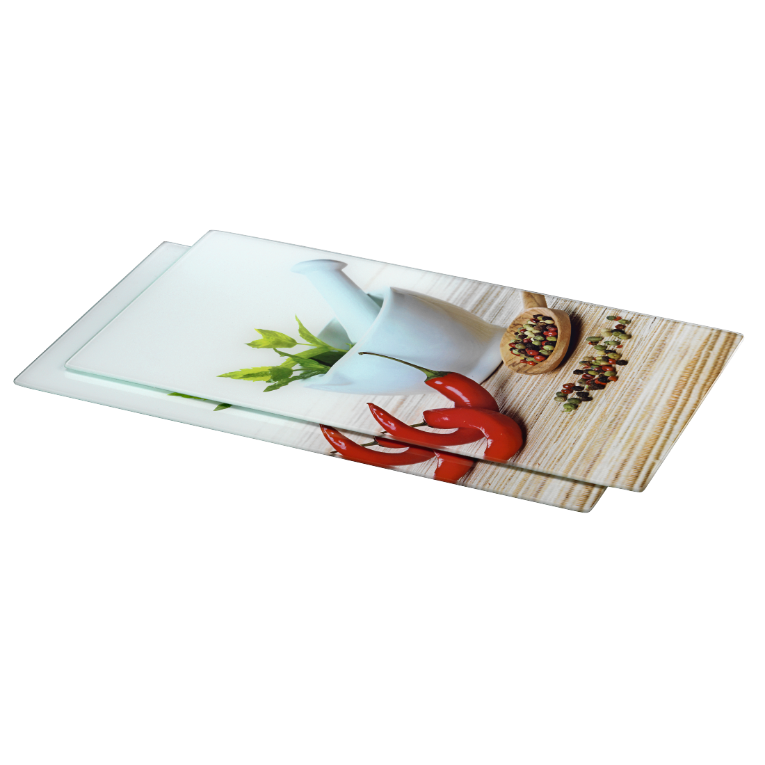 XAVAX 111518 Hob cover plate, pack of 2, "Spice" design, 52 cm x 30 cm