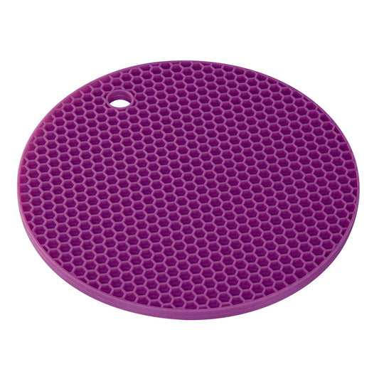 XAVAX 111527 Silicone Pot Coaster, green/violet, 2 pieces