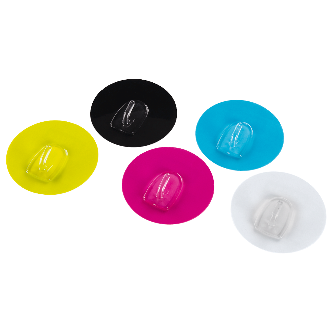 XAVAX 111536 Adhesive Pads with Plastic Hook, reuseable, 5 pieces