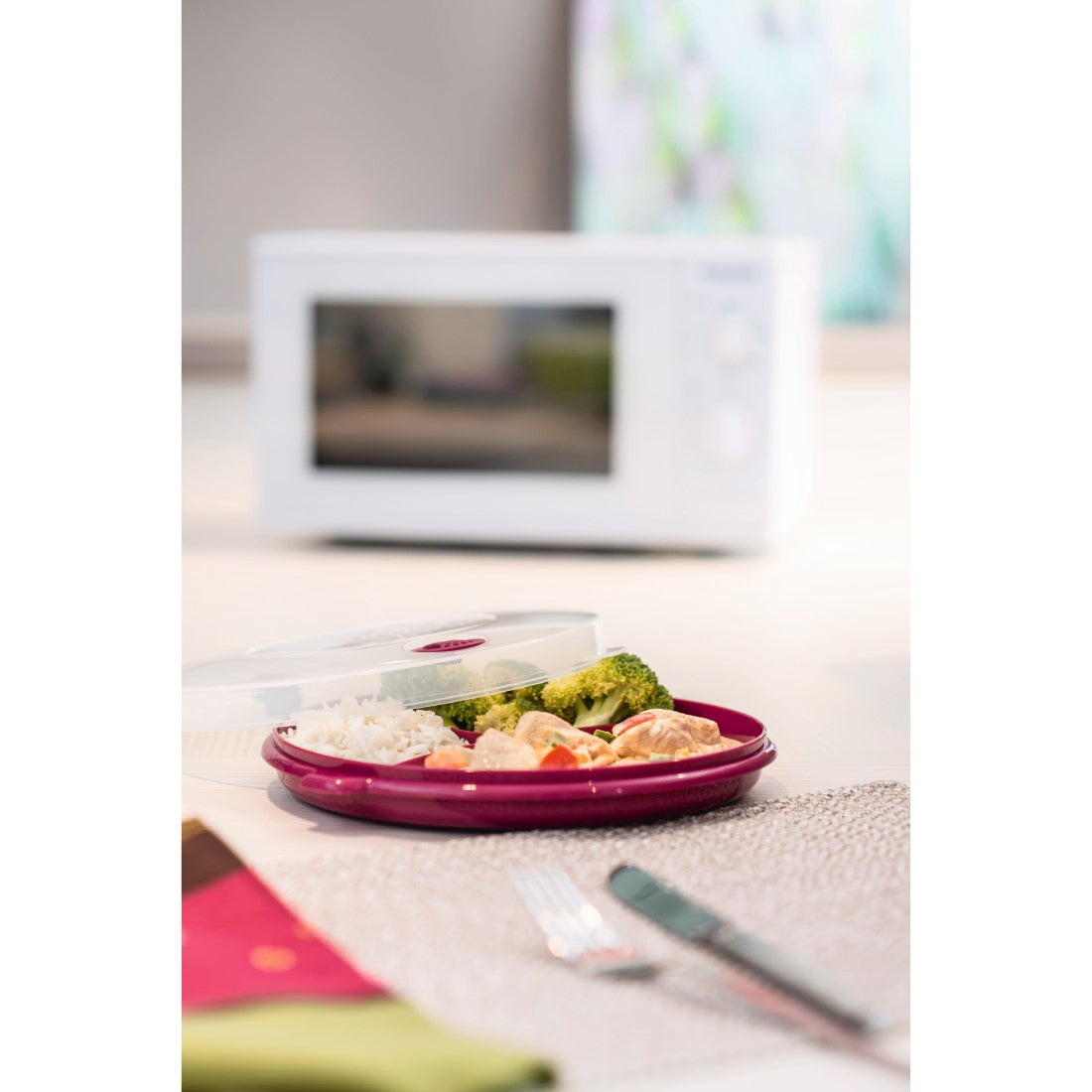 XAVAX 111547 Set of Microwave Plates, colourful, 3 parts