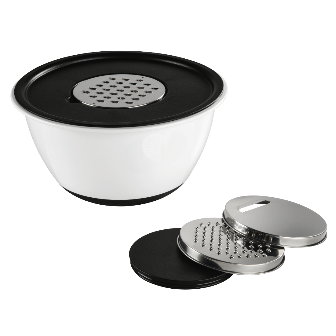 XAVAX 111561 Bowl with Exchangeable Stainless Steel Graters, 3.5 l