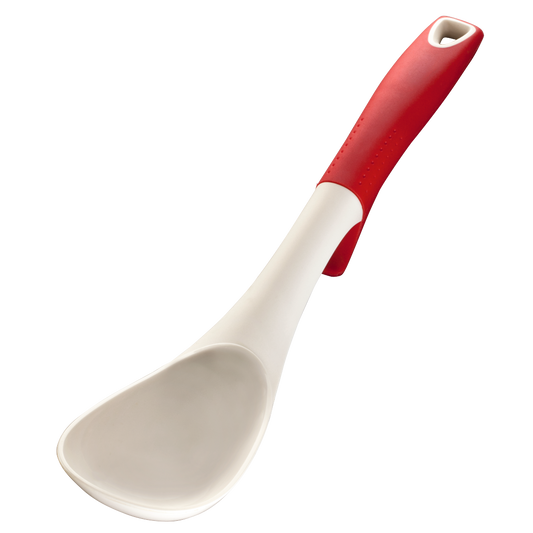 XAVAX 111566 Cooking Spoon, made of nylon, 32.5 cm, red/white