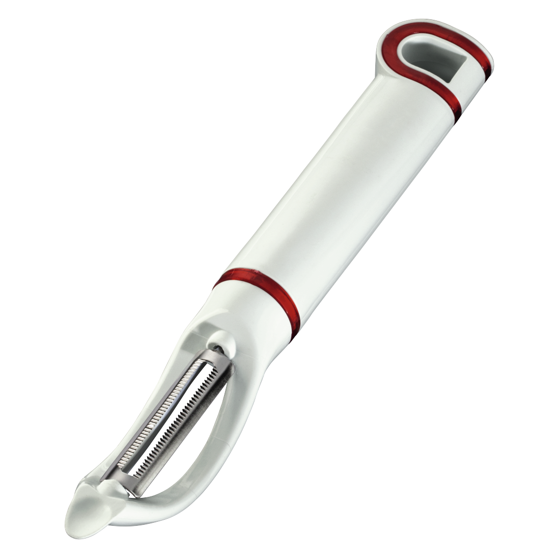 XAVAX 111570 Vegetable Peeler, 22 cm, red/white