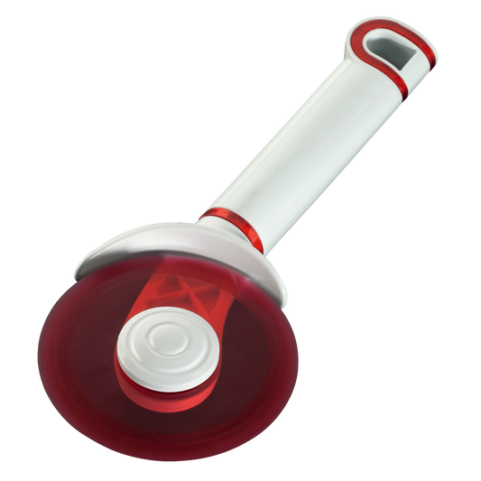 XAVAX 111572 Pizza Cutter, 20 cm, red/white