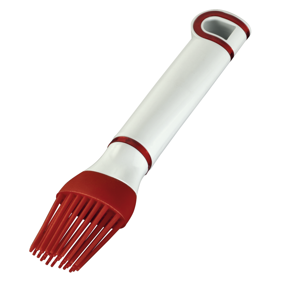 XAVAX 111575 Silicon Pastry Brush, 19 cm, red/white