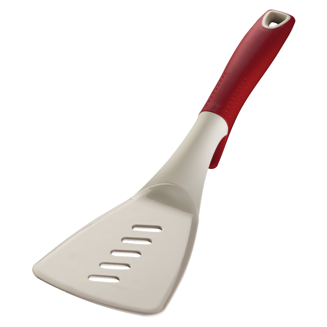 XAVAX 111577 Nylon Kitchen Tool Set, incl. rotating rack, 6 pcs., red/white