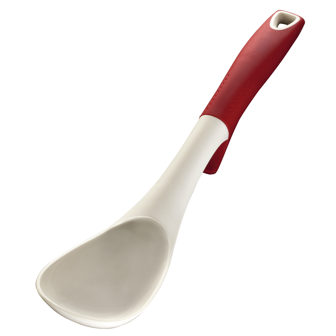 XAVAX 111577 Nylon Kitchen Tool Set, incl. rotating rack, 6 pcs., red/white