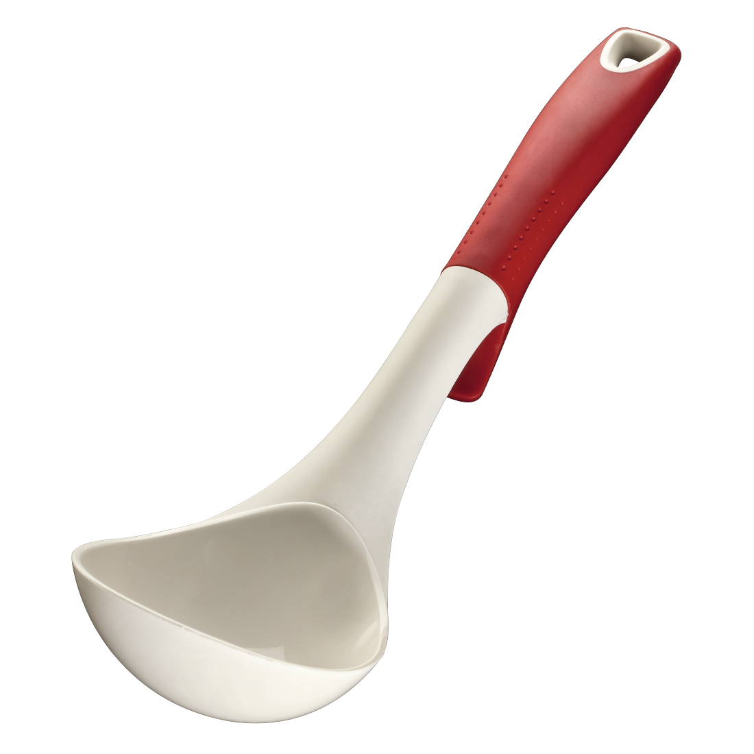 XAVAX 111577 Nylon Kitchen Tool Set, incl. rotating rack, 6 pcs., red/white
