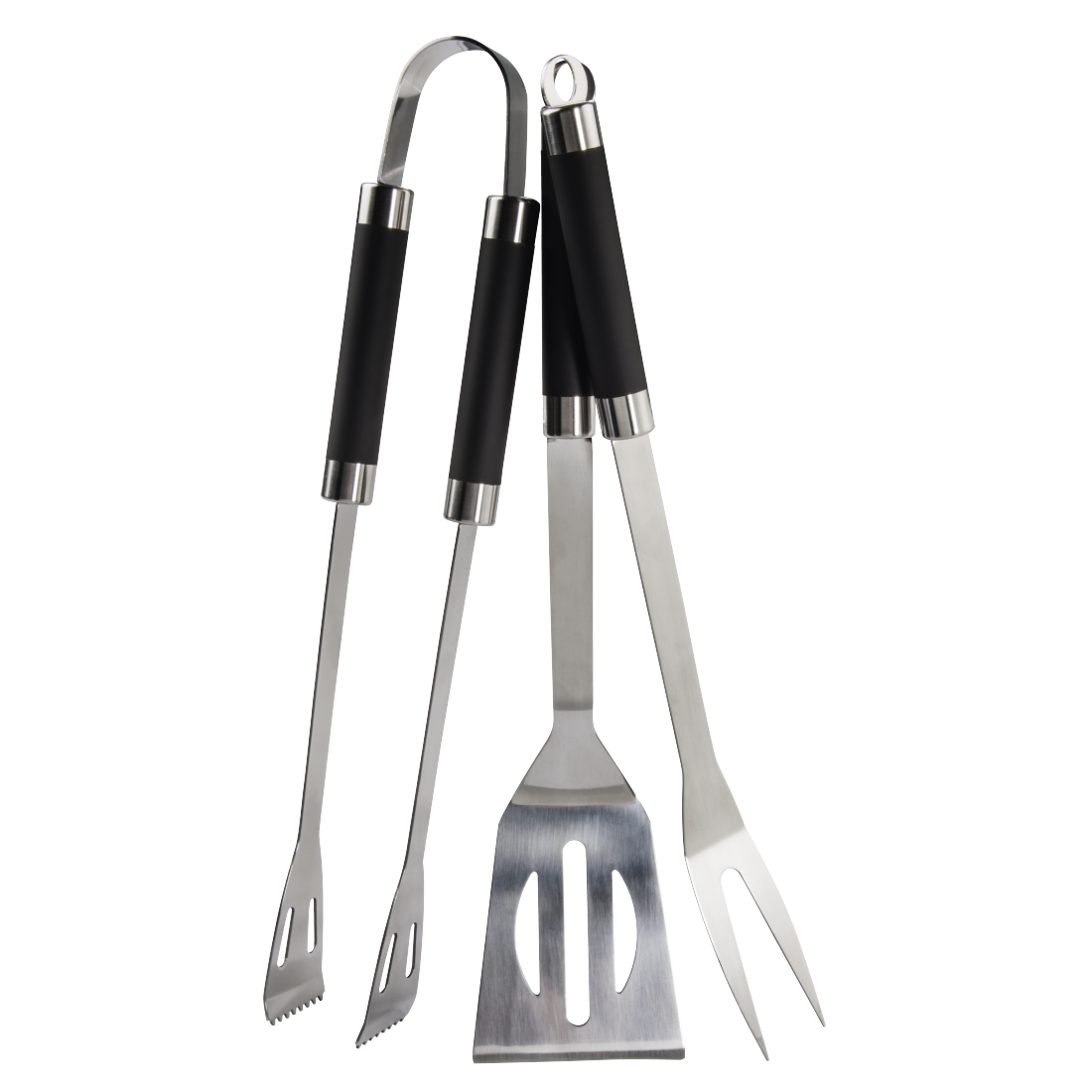 XAVAX 111581 BBQ Tool Set, made of stainless steel, 3 pieces