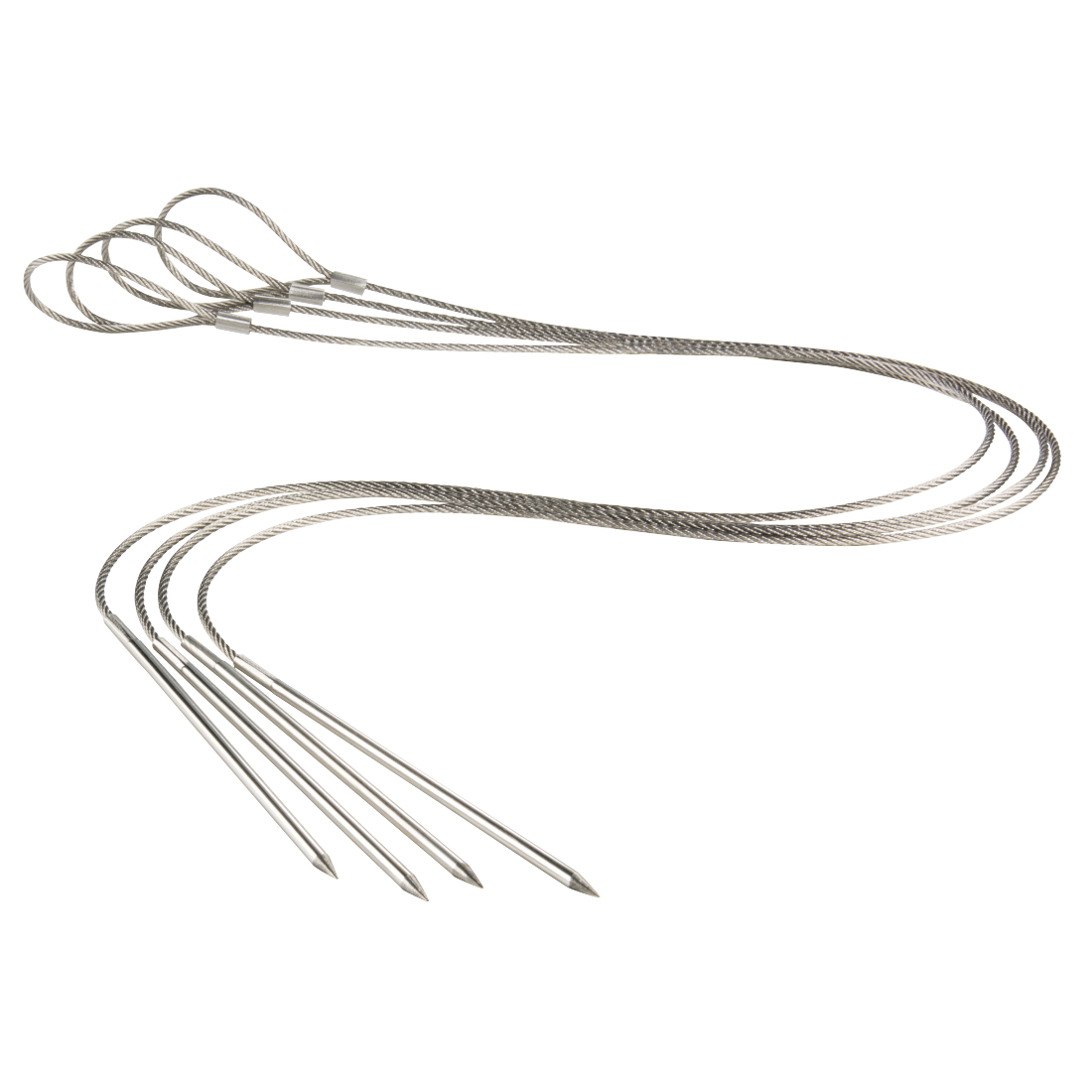 XAVAX 111589 Flexible Skewer Set, made of stainless steel, 4 pieces