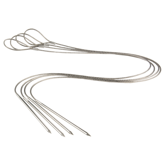XAVAX 111589 Flexible Skewer Set, made of stainless steel, 4 pieces