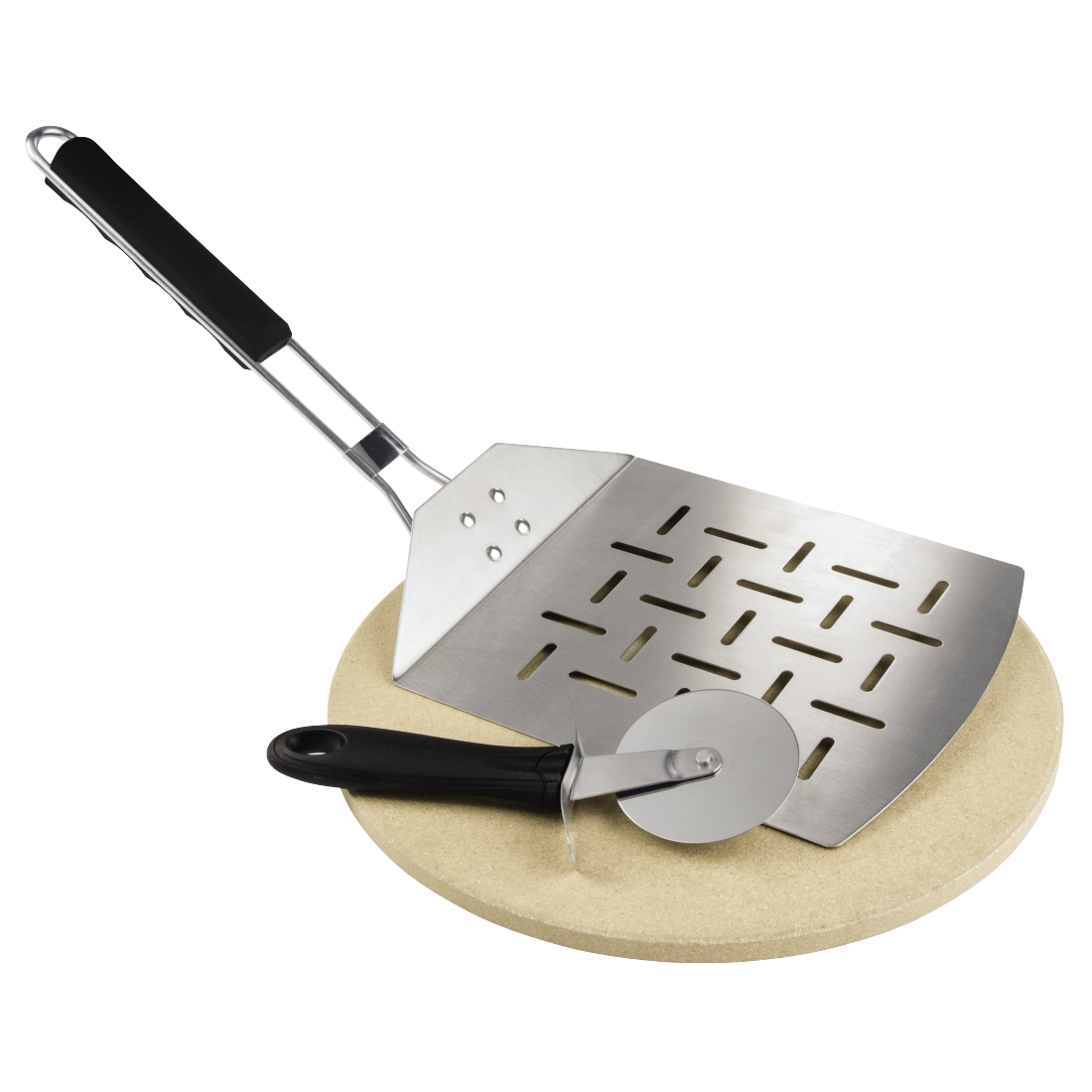 XAVAX 111590 Grill Stone Pizza Set, cordierite, 28 cm, 3 pieces