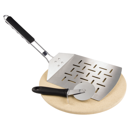 XAVAX 111590 Grill Stone Pizza Set, cordierite, 28 cm, 3 pieces