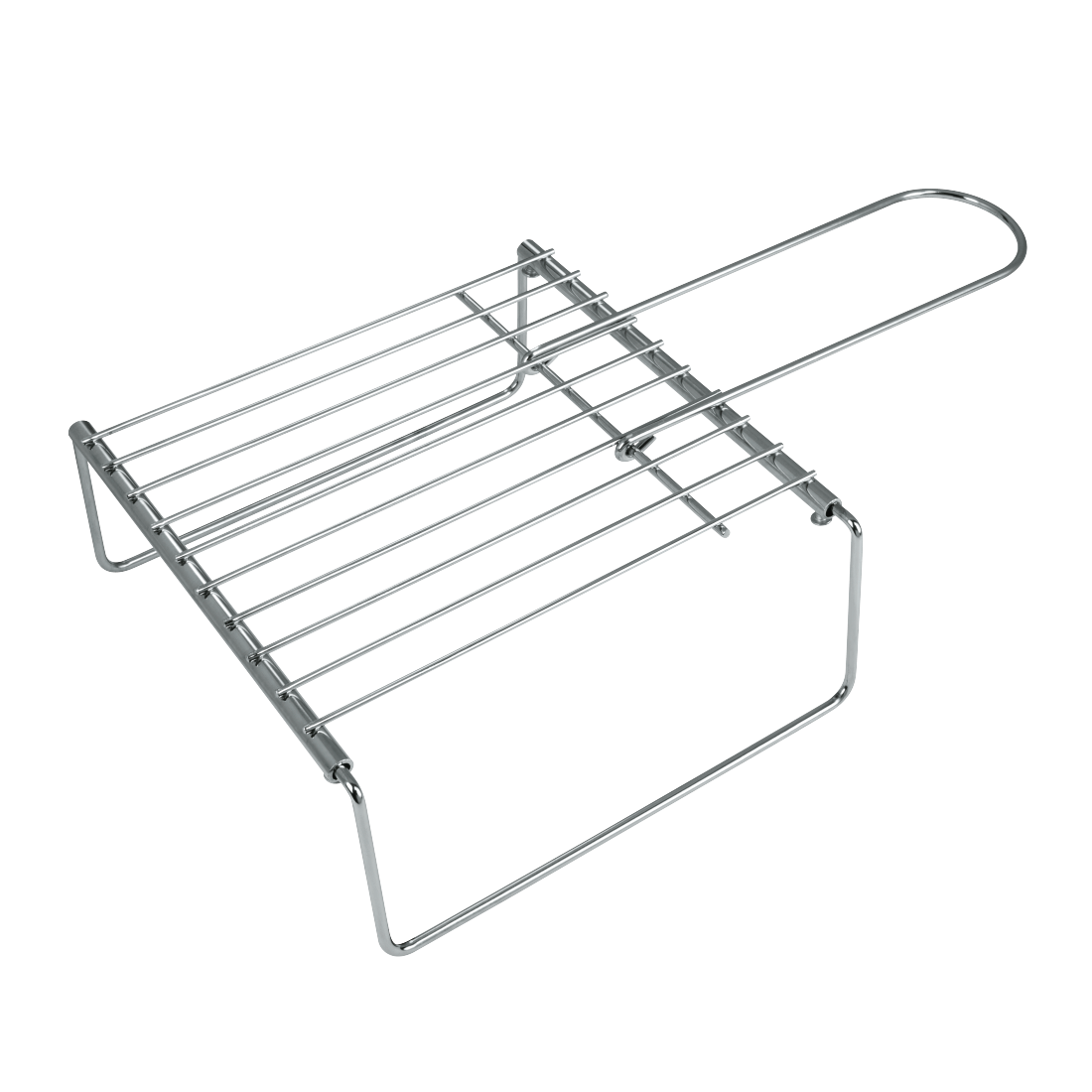 XAVAX 111594 Grill Grid with Feet, 23 x 23 cm, extendable up to 40 cm