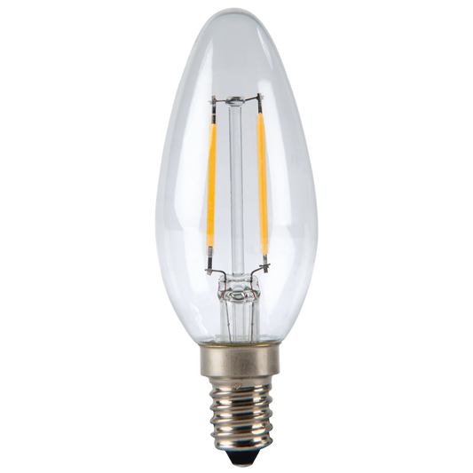 XAVAX 112237 LED Filament, E14, 250lm replaces 25W candle bulb, warm white