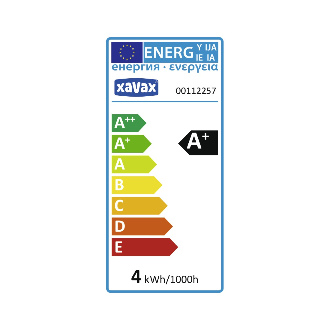 XAVAX 112257  LED Bulb, E14, 250lm replaces 25W, drop bulb, warm white, RA90