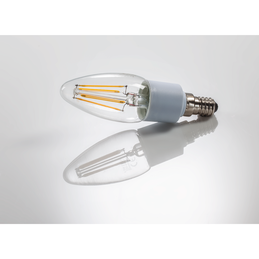 XAVAX 112270 LED Filament, E14 replaces 40W candle bulb, warm white, dimmable