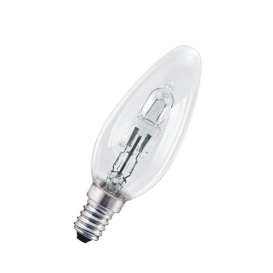 XAVAX 112460 Halogen Candle Bulb, E14, 30W, warm white, 2 pieces