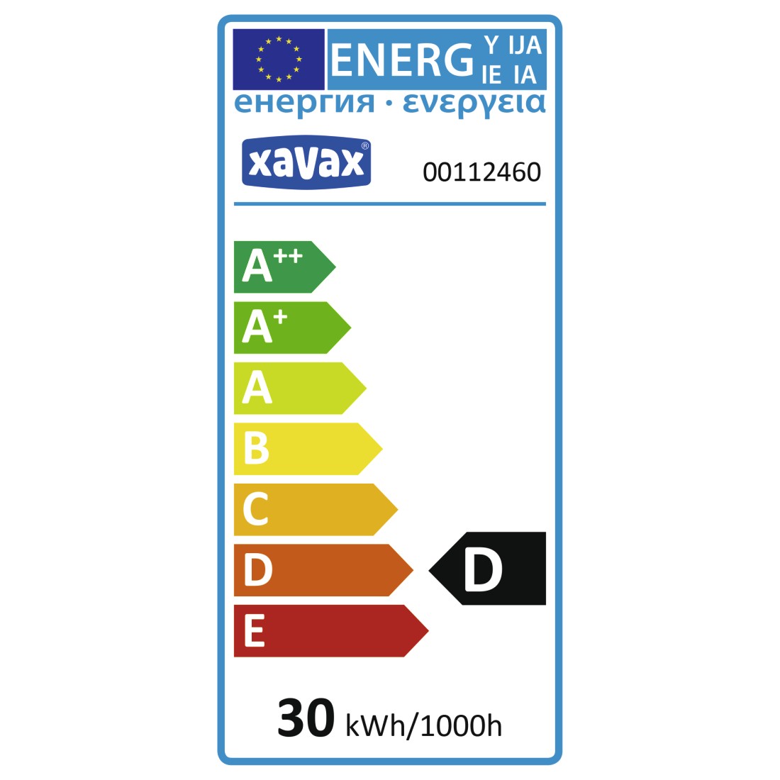 XAVAX 112460 Halogen Candle Bulb, E14, 30W, warm white, 2 pieces