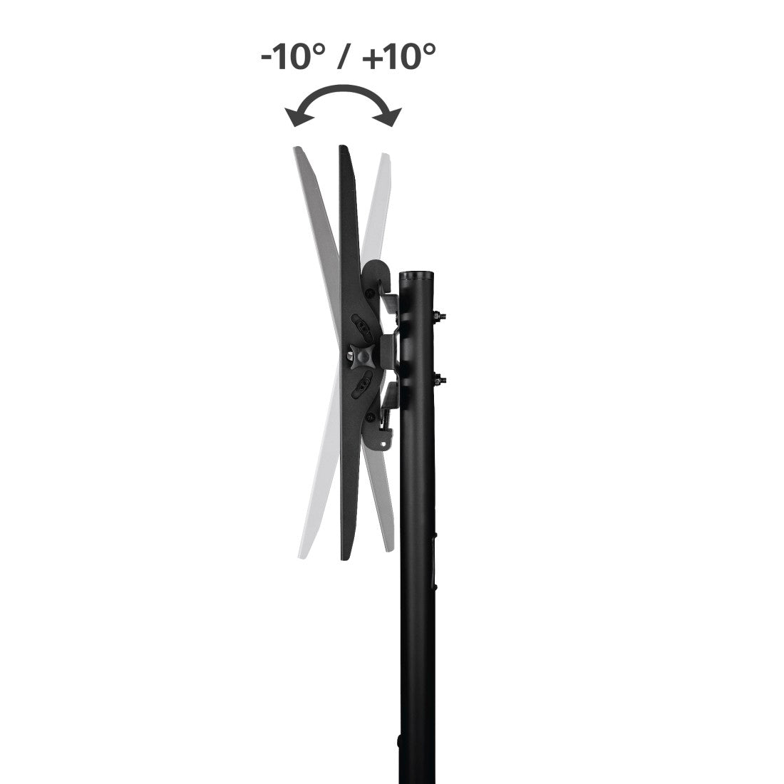 Hama 118098 Tv Trolley,175 Cms 70" 600 X 400 Black
