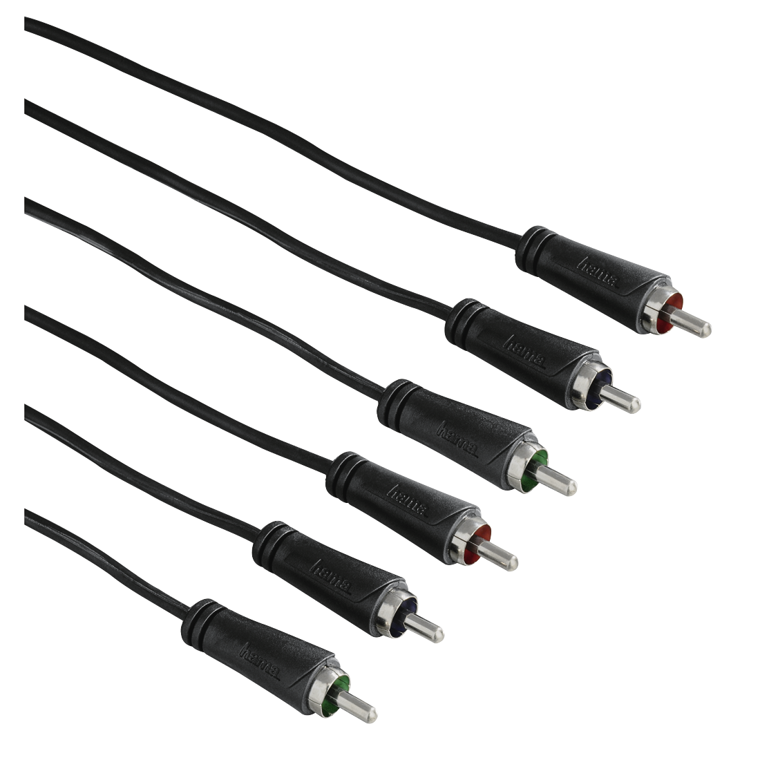 HAMA 122145 YUV CONNECT CABLE, 3 RCA PLUGS-3 RCA PLUGS,1.5M