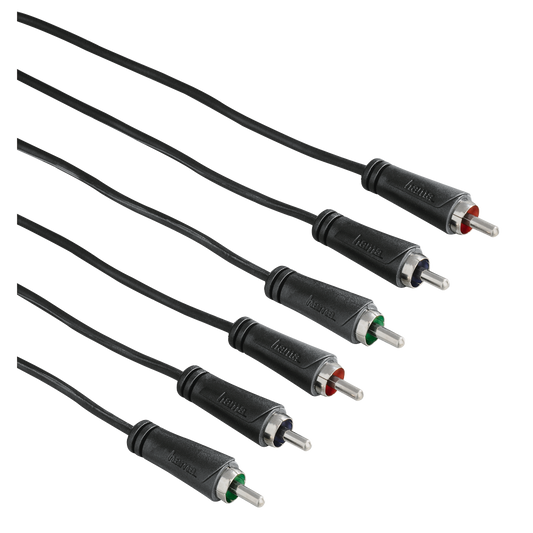 HAMA 122145 YUV CONNECT CABLE, 3 RCA PLUGS-3 RCA PLUGS,1.5M