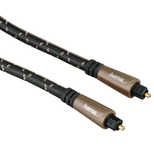 HAMA 122263 AUD OPT FIBRE CABLE,ODT PLUG(TOSLINK), METAL,3.0M