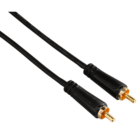 HAMA 122267 AUD CABLE,RCA PLUG-RCA PLUG,DIG, G-P,3.0M