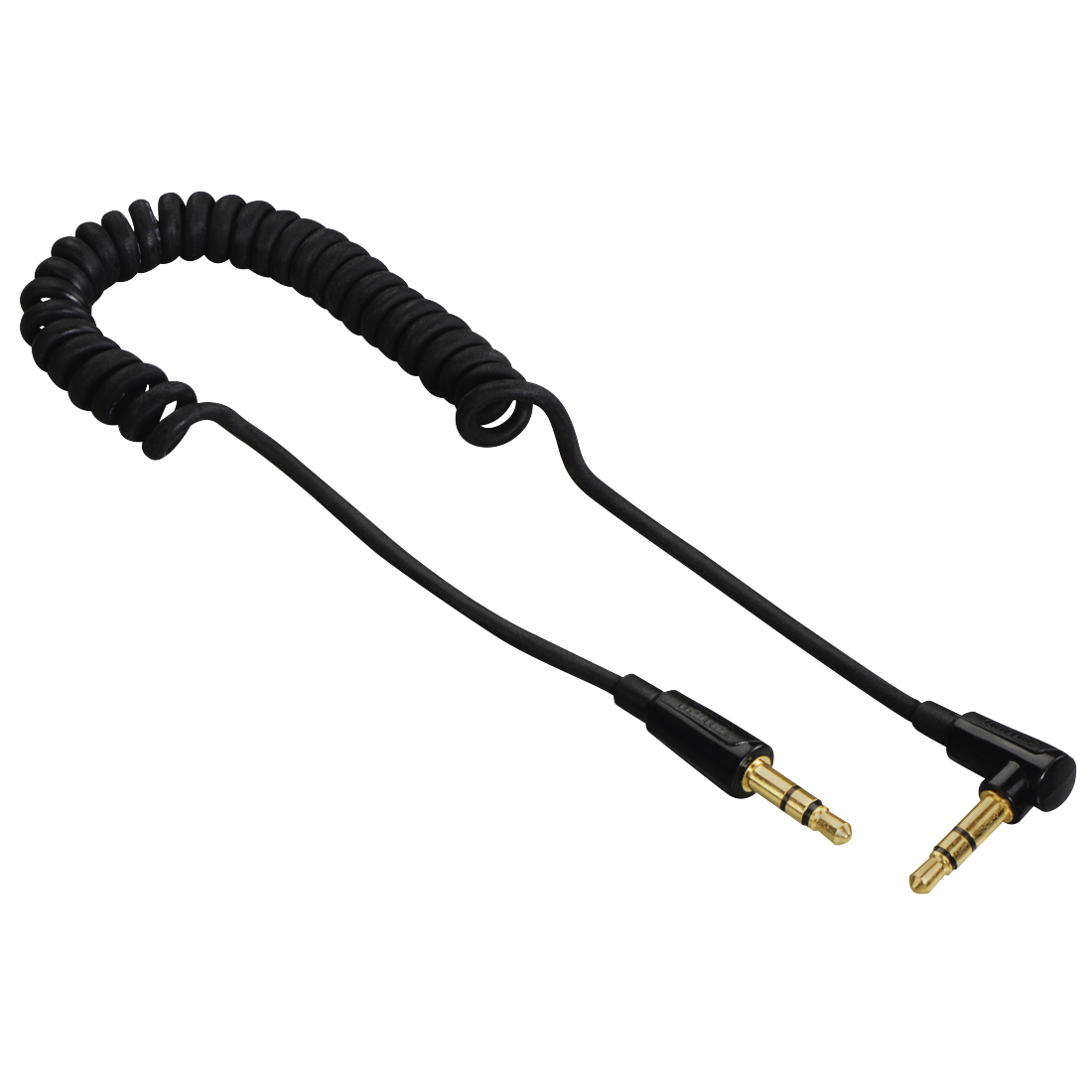 HAMA 122326 FLEXI-SLIM COILEDCORD,3.5MM JACK PLUG 90°-PLUG,STEREO,1.5M