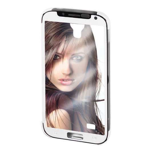 HAMA 134105 "Mirror" Booklet Case for Samsung Galaxy S5 (Neo), white/silver