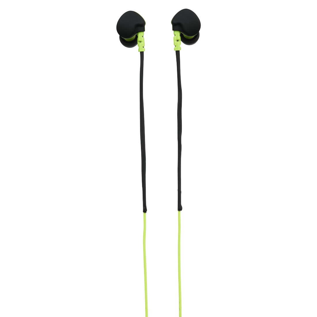 HAMA 135606 "Run" Clip-On Sport Earphones, black/green